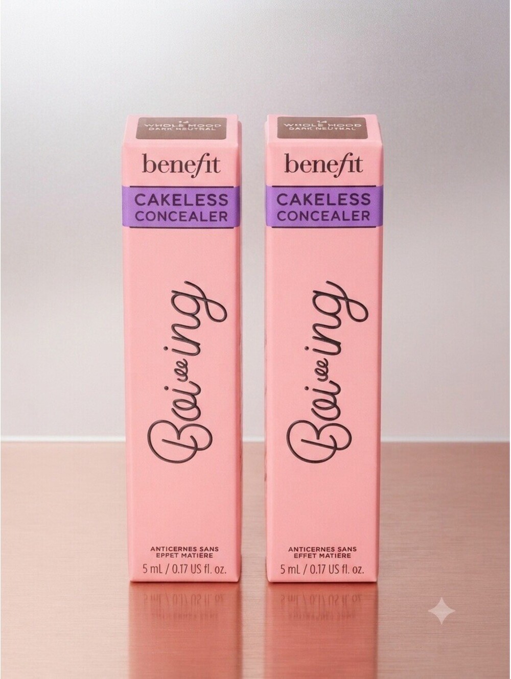 Benefit Cosmetics Boi-ing Cakeless Liquid Concealer  (14 Whole Mood) Set of 2